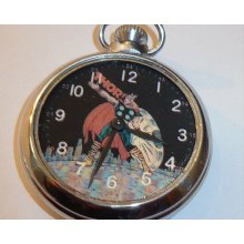 Vintage Ingersoll THOR Character Dial Pocket Watch