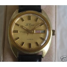 Vintage Le Gran 17j Automatic Men's Watch W/date /day