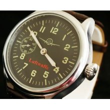 Vintage Military Style German & Cccp Ww2 War2 Pilot's Watch Luftwaffe