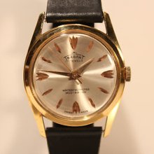 Vintage Rare Beautiful Gold Plated Mechanical Swiss Men's Watch