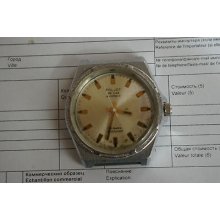 Vintage Russian Poljot De Luxe Men Watch 29 Jewels Automatic