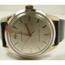 Vintage Ss/gold Capped Wittnauer Electro-chron Wristwatch. Serviced.