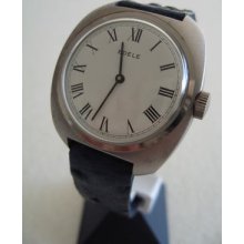 Vintage Steel Rare Classical Mens Watch 1960's