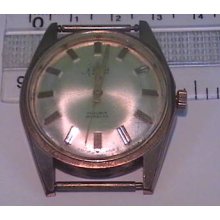Vintage Wristwatch Working Renis Fhf 96 Gold Plate