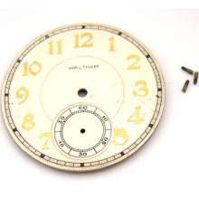 Waltham Model 1894 Grade 220 Of Pocket Watch Nice Metal Subsecond Dial & Screws