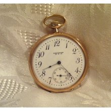 Waltham Pocket Watch1894 Model 12 Size 15 Jewels Grade 220 Gold Fille