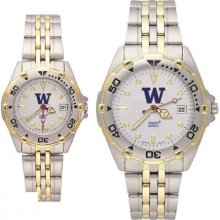 Washington Huskies All Star Stainless Steel Watch