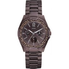 Watch Guess Lady Steel Bronze Swarovski - W15531l1