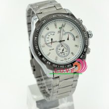 Weide Analog Display Quartz Waterproof Stainless Steel Quartz Men's Watch Gift