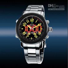 Weide Unisex Luxury Mens Watches Led Digital Sport Stainless Alloy M