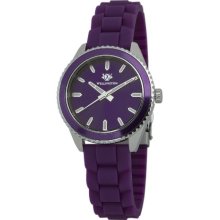 Wellington Karamea Women's Quartz Watch With Purple Dial Analogue Display And Purple Silicone Strap Wn508-190A
