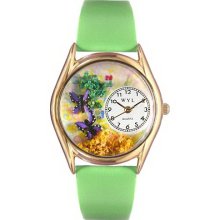 Whimsical watches wc1210001 butterflies green leather and g - One Size
