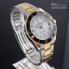 Wholesale 5pcs Golden Index Men's Mechanical Automatic Wristwatch St