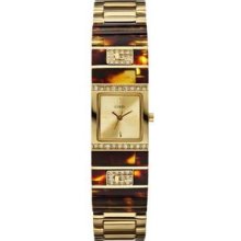 Woman's Wrist Watch By Guess Rhinestone Mod. W13590l1