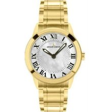 Women's Gold Tone Stainless Steel Havana Mother Of Pearl Dial