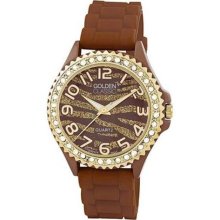 Women's Savvy jelly Watch in Zebra Gold Brown ...