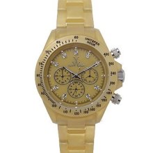 Women's toywatch chronograph plasteramic watch flp07gd