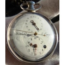 Wow Matthey&comp Regulator Calendar Verge Fusee Enamel Watch For Chinese Market