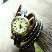Wrap Wrist Watch Handmade Wristwatches Fashion Ladies Girls Womens Mens Leather