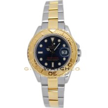 Yachtmaster Steel & 18K Gold Model 168623 Blue Face
