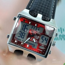 10pcs Multi-functional Mens Sport Watch Water Resistant Stainless Ca