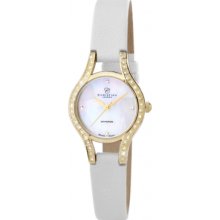 129-2GWW Christina London Ladies Elegance Diamonds White Watch