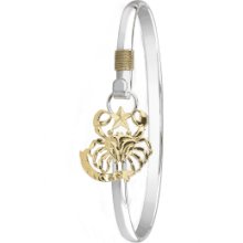 14k Cancer Bangle Bracelet Sterling Silver - BB9479-4