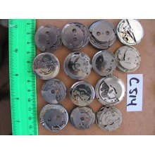 14pc Vintage Assorted Gents Automatic Movement Parts Watch Asis
