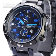 1pc Curren Fashion Men Watch Flame Cool Stylish Men's Sport Watch Qu