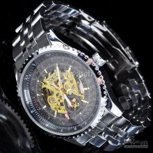 1pcs Luxury Watches Automatic Mechanical Watch Man Men's Watch Steel