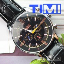 2012 Hotsale Black Dial Skeleton Analog Mens Watch