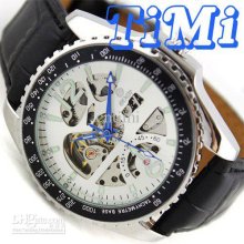 2012 Hotsale Men Watches Automatic Selfwind Luminous Umber Strap New