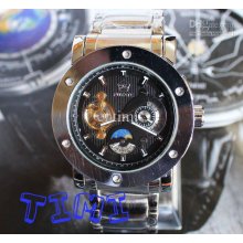 2012 Hotsale New Design. Heavy Stainless Steel Moonphase Auto Mechan