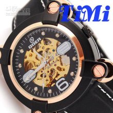 2012 Hotsale New Special Golden Skeleton Fashion Automatic Wrist Wat