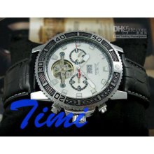 2012 Hotsale Posh Mens Date Week Auto Mechanical Leather Watch Gift