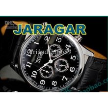2012newjaragar Automatic Master Luxury Men Leather Watches Mechanica