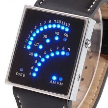 29 LED Wrist Watch, Temperature, Barometric Pres, & Altitude Features. Leather