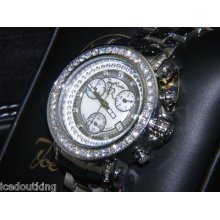 2ct Lady Women Mother Pearl Dial Joe Rodeo Junior Rio Swiss Diamond Watch Jr040