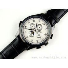 44mm Parnis Pvd Case White Dial Automatic Multi-funtion X079