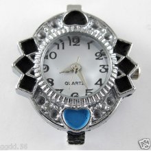 5pcs Arrive Fashionable Quartz Silver Tone Watch Faces For Beading W07