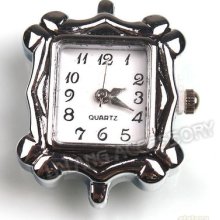6x Fashion Alloy Charms For Beading Elegant Quartz Watch Faces 30mm 151458