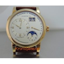 A.lange & Sohne Lange 1 Moon Phase 18k Yellow Gold