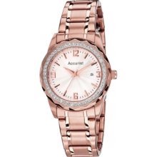 Accurist Lb1685 Ladies Rose Gold Watch Rrp Â£90