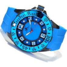 Adee Kaye Men's Quartz Stainless Steel Polyurethane Strap Watch