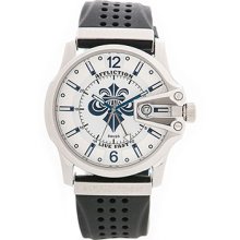 Affliction - STEEL/WHITE GENTS LARGE ROUND WATCH by Affliction, OS