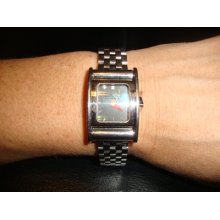 Alain Silberstein Bolidame Black Dial Ladies Watch Limited 1994 Steel Band