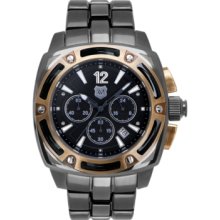 Andrew Marc Watch, Mens Chronograph Giii Bomber Black Ion-Plated Stain