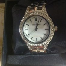 Anne Klein Ladies Diamond Mother Of Pearl Dial Watch 10/9823 100atm In Original