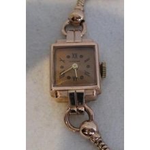 Antique 14kt Rose Pink Gold Lusserna Watch Swiss Mechanical Movement 6.50