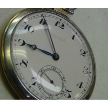 Antique Gold Pocket Watch - Ulysse Nardin Locle & Geneve - 18k Gold Nice Dial